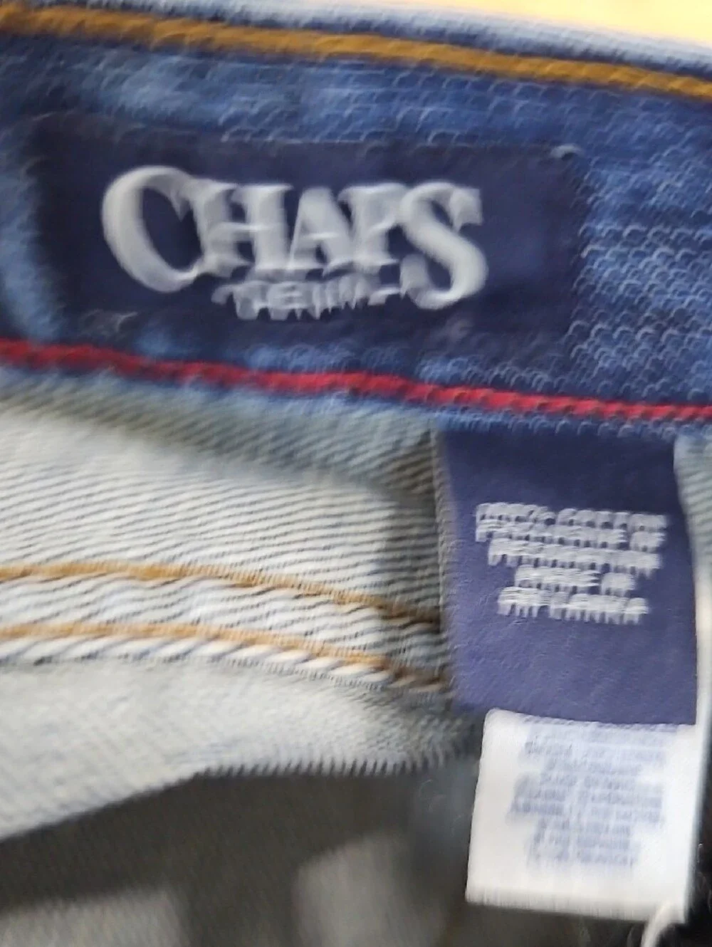 Chaps Men's Straight Fit Jeans in Dark Blue Wash